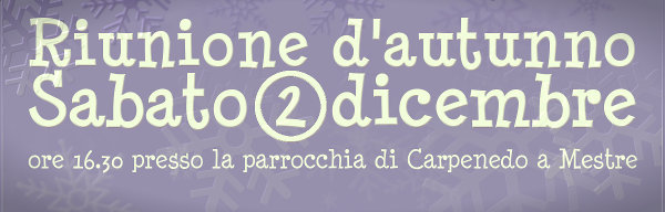 Sabato 2 dicembre 2017 ore 16.30 presso la parrocchia Ss. Gervasio e Protasio (cioè la chiesa di Carpenedo) a Mestre, in v.le Garibaldi)